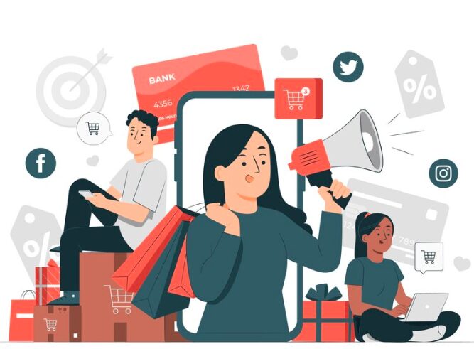 Imagem de um desenho simbolizando promoção de vendas